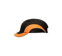 ABS000-00N-500 JSP Hardcap, Corte Picco, 5Cm, Nero / Hv Arancione