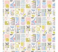 ABS50132W - Astratto Forbici Lilla E Argento OhPopsi Carta da Parati