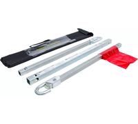 BGS Barra di traino | 2000 kg | 1,8 m | Acciaio inossidabile | Gancio a 3 vortici | Argento | Automobile