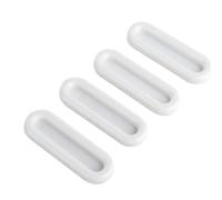 ABSDWIF 4 pezzi manopole autoadesive maniglie ovali for porte for porte interne finestra in vetro cassetto dell'armadio impugnatura antiscivolo maniglie ausiliarie(Gray 4pcs)