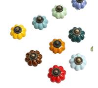 ABSDWIF Manopole e maniglie for mobili in ceramica Maniglie for porte dell'armadio Maniglie for cassetti Maniglia for mobili zucca 33 * 38mm for la decorazione domestica(E)