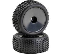 Absima 2500012 Ruote complete 1:10 Buggy Pin line A disco Nero 1 Paio/a