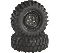 Absima 2500031 1:10 Crawler Ruote complete Blocco Offroad V Crawler Nero 2 pz.