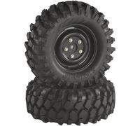 Absima 2500031 1:10 Crawler Ruote complete Blocco Offroad V Crawler Nero 2 pz.