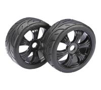 Absima 2530003 Ruote complete 1:8 Buggy Strada 6 raggi Nero 2 pz.