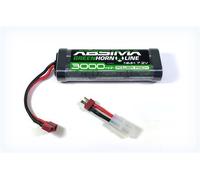 Batteria NiMh Absima 3000 mAh 7.2V Greenhorn Line Tamiya + Adattatore Deans