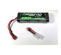 Batteria NiMh Absima 4200 mAh 7.2V Greenhorn Line Tamiya + Adattatore Deans