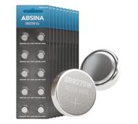 ABSINA 100x Batteria SR927SW a bottone per orologi 1,55V ossido d'argento - SR927W batteria orologio 395/399 / AG7 / LR927 - pile orologio da polso, batteria 395/399, batterie orologio da polso miste