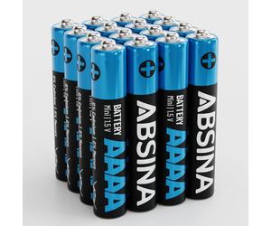 ABSINA 16x Pile AAAA per Surface Pen, Penna per Tablet e molto altro - Batteria