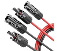 ABSINA 2x 2 Metro Cavo fotovoltaico 4mm 2 H1Z2Z2-K nero & rosso - Cavo per pannelli solari resistente ai UV - Cavi fotovoltaico, cavo solare 4mm, Accessori montaggio fotovoltaico, cavo pannello solare