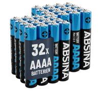 ABSINA 32 batterie AAAA per Surface Pen, Tablet Pen e molto altro ancora - Batteria AAAA 1,5 V alcaline - Mini batterie AAAA LR61 E96 - batterie AAAA 1,5 V, batterie AAAA, batterie 4 A