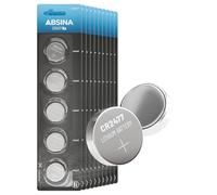 ABSINA 50x batteria a bottone CR2477 3V al litio - batteria a bottone CR 2477 al litio 3V a prova di perdite e lunga durata - CR2477T, CR2477N