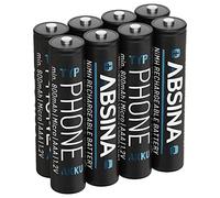 ABSINA 8x Batterie per cordless Gigaset 800 mAh - AAA batterie cordless NiMH da 1,2V - Batteria Gigaset A400 A415 AS40 A510 AS69 C430 C530HX CL660HX E560 E290A