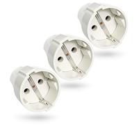 ABSINA Accoppiamento dei contatti di messa a terra con scarico della trazione - 3x Accoppiamento dei contatti di messa a terra in PVC a 2 poli, 250V, 16A, 3.7kW, IP20