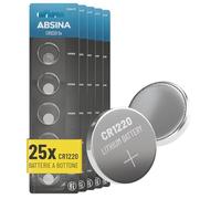 ABSINA Batteria CR1220 3V litio