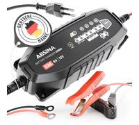 ABSINA Caricabatterie auto automatico - Carica batteria per auto per batterie al