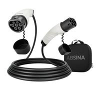 ABSINA Cavo ricarica auto elettrica tipo 2 da 11kW e 16A - Cavo auto elettrica & ibrida trifase, modo 3 e da 3 metri - Cavo ricarica tipo 2, cavo tipo 2 auto elettrica, cavo di ricarica auto elettrica