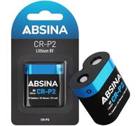 ABSINA CR-P2 Batteria 6V Lithium - CRP2 Pila 6V per distributore, fotocamera, rilevatore di movimento & molto altro - anti-perdita, lunga durata - Batterie 3 6 Volt, Batteria 6 Volt, batterie litio