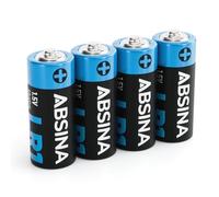 ABSINA 4x LR1 batteria N Lady per Apriporta da Garage, Calcolatrici e molto altro - Batteria LR1 Lady 1,5V Alcalina a tenuta stagna & con lunga durata - Pile LR1, batterie 1.5V, pile stilo