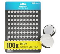ABSINA LR1130 AG10 Batteria - Batterie alcaline da 1,5V a