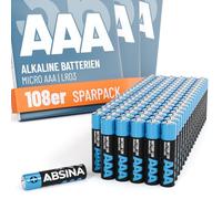 ABSINA Pile AAA confezione grande 1,5V Alcaline