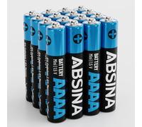 ABSINA 16x Pile AAAA per Surface Pen, Penna per Tablet e molto altro - Batteria AAAA 1,5V Alcalina - Batterie AAAA LR61 E96 - Pila AAAA, AAAA batteria, pile AAAA penna computer, pile stilo AAAA