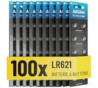 ABSINA SR621SW AG1 LR621 Pile a bottone Alkaline - Batteria 364 orologio