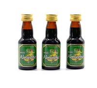 Absinthe 3x25ml - senza alcool, Essenza di Vodka, Aroma per Torta, Aroma di Anice e Assenzio