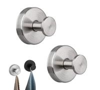 Absoliute Upgraded Suction Cup Hooks, Suction Cup Wreath Hanger for Shower, Waterproof Suction Cups Wreath Holder for Windows, Hanging Towels for Bathrooms Front Door (2pcsA)
