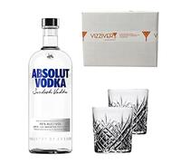 Absolut Vodka 40% Vol. 1000 ml - Due Bicchieri In Vetro da 300 ml