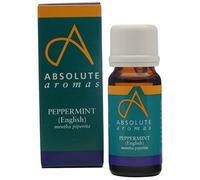 Absolute Aromas Menta piperita, olio essenziale inglese, 10 ml, 100% puro, naturale, non diluito, vegano e cruelty-Free per uso in diffusori e miscele di aromaterapia