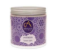 Absolute Aromas Sali da Bagno Epsom infusi di Lavanda 575 g - Solfato di Magnesio - Sali Rilassanti per il Bagno - Per immergere e rilassare muscoli e piedi