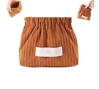 Absolute Corduroy Elastic Hair Tie Organizer, Portable Travel Corduroy Elastic Storage Bag, Hair Accessories Storage Pouch