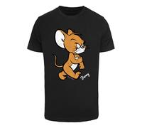 ABSOLUTE CULT Maglietta 'Tom & Jerry - Angry Mouse' caramello / nero / bianco Uomo ABSOLUTE CULT 5XL