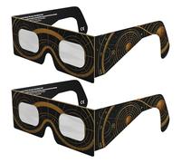 Absolute Eclipse Occhiali Astronomia Eclissi Solare Certificati ISO 12312-2 CE | Astral | Occhiali per Vedere Eclissi 12 Agosto 2026 | Adulti e Bambini | Confezione da 2 | Produttore Europeo