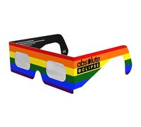 Absolute Eclipse Occhiali Bambini Eclissi Solare Certificati ISO 12312-2 CE | Rainbow | Occhiali per Vedere Eclissi 12 Agosto 2026 | Adulti e Bambini | Confezione da 1 | Produttore Europeo