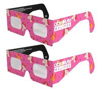 Absolute Eclipse Occhiali Bambini Eclissi Solare Certificati ISO 12312-2 CE | Unicorn | Occhiali per Vedere Eclissi 12 Agosto 2026 | Adulti e Bambini | Confezione da 2 | Produttore Europeo