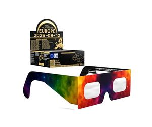 Absolute Eclipse Occhiali Colorsplash Solar Eclipse all'ingrosso - ISO 12312-2 Testato e certificato CE - Produttore UE - Confezione da 50 classi - 2026 Eclipse Europe