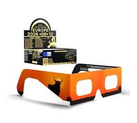 Absolute Eclipse Occhiali da eclissi solare - Certificati CE e ISO 12312-2 - Fornitore consigliato AAS - Produttore UE - Protezione sicura per gli occhi per il 12 agosto 2026 Eclipse - Set