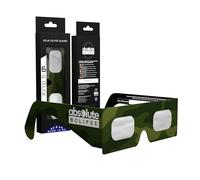 Absolute Eclipse Occhiali Eclissi Solare Certificati ISO 12312-2 CE | Army | Per Eclissi 12 Agosto 2026 | Adulti e Bambini | Confezione da 6 Produttore Europeo