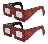 Absolute Eclipse Occhiali Eclissi Solare Certificati ISO 12312-2 CE | Bloom | Per Eclissi 12 Agosto 2026 | Adulti e Bambini | Confezione da 2 Produttore Europeo
