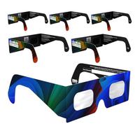 Absolute Eclipse Occhiali Eclissi Solare Certificati ISO 12312-2 CE | Breeze | Occhiali per Vedere Eclissi 12 Agosto 2026 | Adulti e Bambini | Confezione da 6 - Famiglia | Produttore Europeo