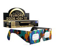 Absolute Eclipse Occhiali Eclissi Solare Certificati ISO 12312-2 CE | Crowd | Occhiali per Vedere Eclissi 12 Agosto 2026 | Adulti e Bambini | Confezione da 100 - Scuole | Produttore Europeo