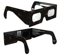 Absolute Eclipse Occhiali Eclissi Solare Certificati ISO 12312-2 CE | Goldline | Occhiali per Vedere Eclissi 12 Agosto 2026 | Adulti e Bambini | Confezione da 2 | Produttore Europeo