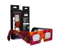 Absolute Eclipse Occhiali Eclissi Solare Certificati ISO 12312-2 CE | Graffiti | Occhiali per Vedere Eclissi 12 Agosto 2026 | Adulti e Bambini | Confezione da 10 | Produttore Europeo