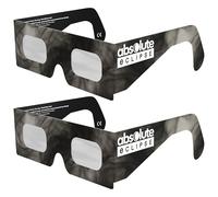 Absolute Eclipse Occhiali Eclissi Solare Certificati ISO 12312-2 CE | Soot | Per Eclissi 12 Agosto 2026 | Adulti e Bambini | Confezione da 2 Produttore Europeo