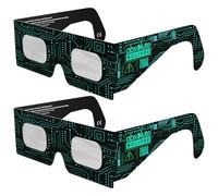 Absolute Eclipse Occhiali Eclissi Solare Certificati ISO 12312-2 CE | Voltage | Occhiali per Vedere Eclissi 12 Agosto 2026 | Adulti e Bambini | Confezione da 2 | Produttore Europeo
