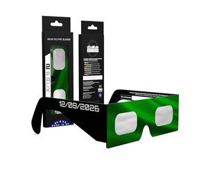 Absolute Eclipse PT Occhiali da sole Eclipse - ISO 12312-2 testati e certificati CE - Produttore UE - Confezione da 2 paia - 2026 Eclipse Europe