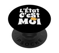 Absolute Power - Citazione francese L'Etat C'est Moi PopSockets PopGrip Adesivo