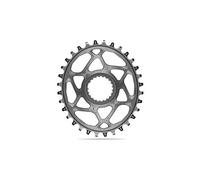Absoluteblack corona ovale larga stretta a montaggio diretto shimano 12v grigia